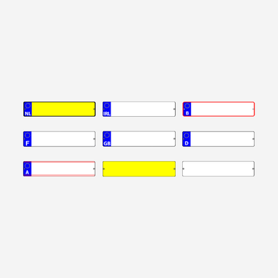 BERG License plate kit XL