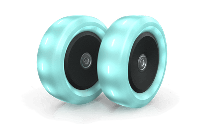 BERG Nexo Wheels 120x40mm Lights Mint