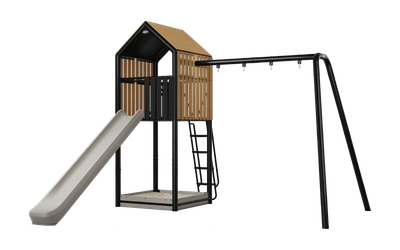 BERG PlayTower Cabin + Swing set