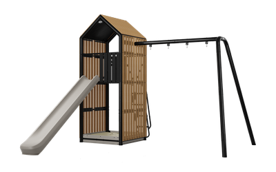 BERG PlayTower Lodge + Swing set