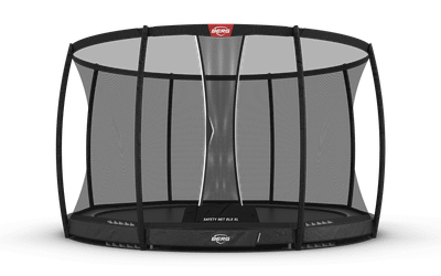 BERG Champion InGround 430 Gris + Filet de sécurité DLX XL
