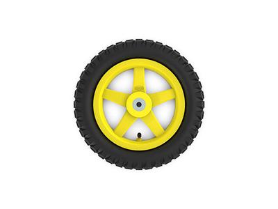 Wheel yellow 12.5x2.25-8 all terrain