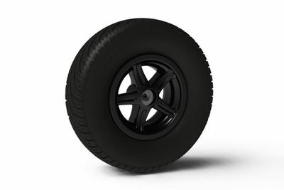 Wiel 5-spaaks zwart 400/140-8 slick rechts
