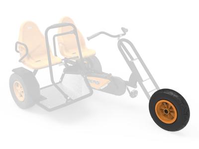 Wheel orange 400/100-8 radiall symmetric