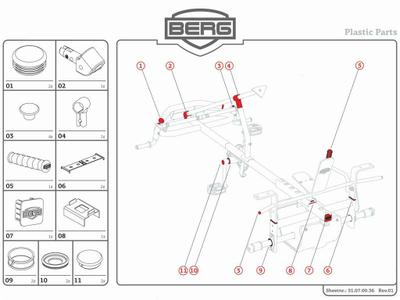 XL Frame - Plastic parts