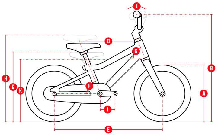 BERG Dash 14 Child Bike Geometry image
