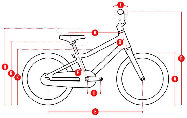 BERG Dash 16 inch Child Bike Geometry image