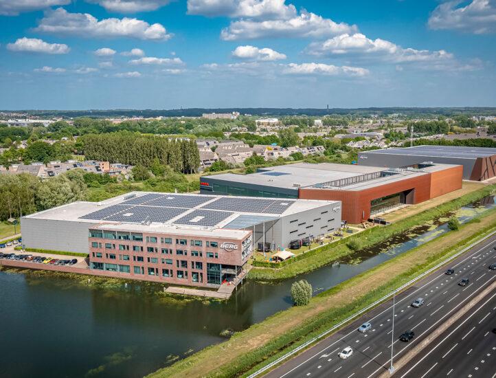 Vista aérea del edificio de BERG en Ede, Países Bajos