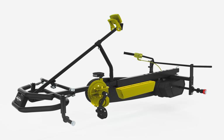 BERG E-BFR-3-Rahmen für Gokarts mit elektrischer Tretunterstützung und Gangschaltung