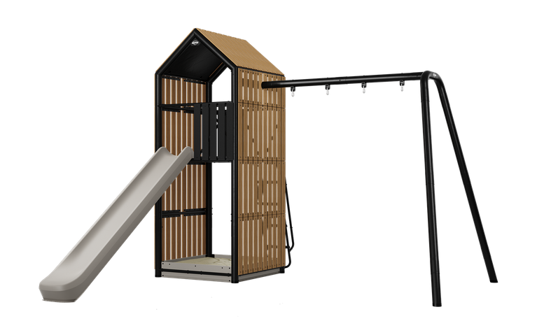 BERG PlayTower Lodge + Swing set