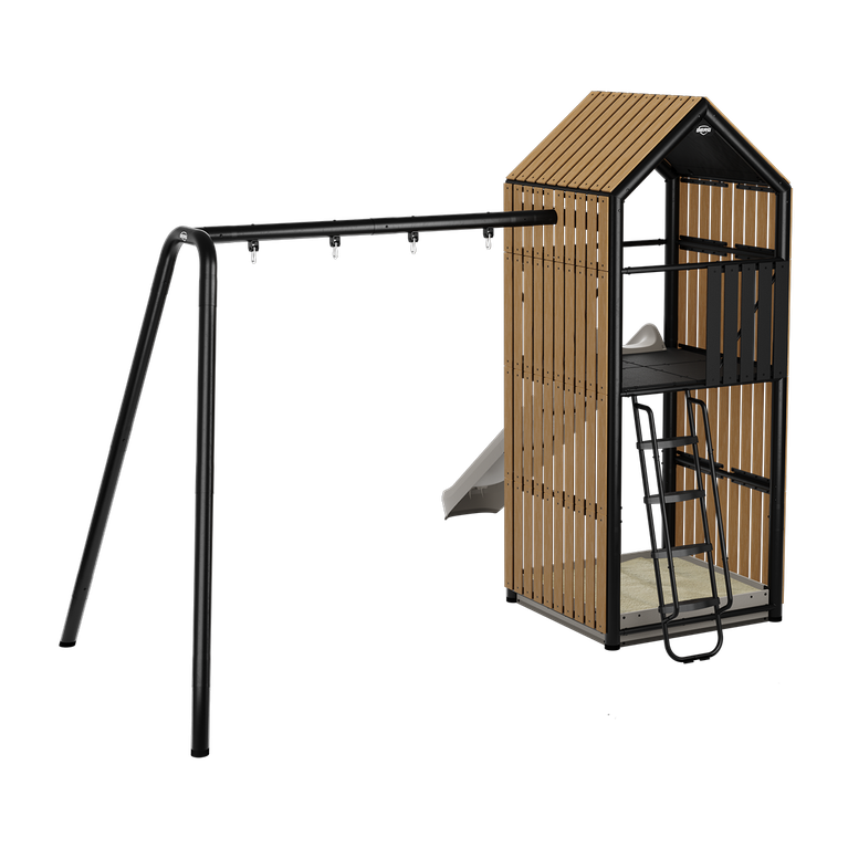 BERG PlayTower Lodge + Swing set