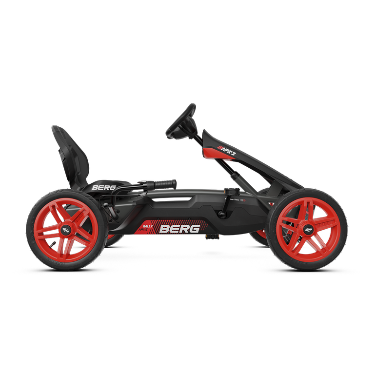 Go-Kart A Pedali BERG Race GTS BFR-3 | 3 Marce, Freno E Retro, Sedile Regolabile, Gomme Pneumatiche, Grigio