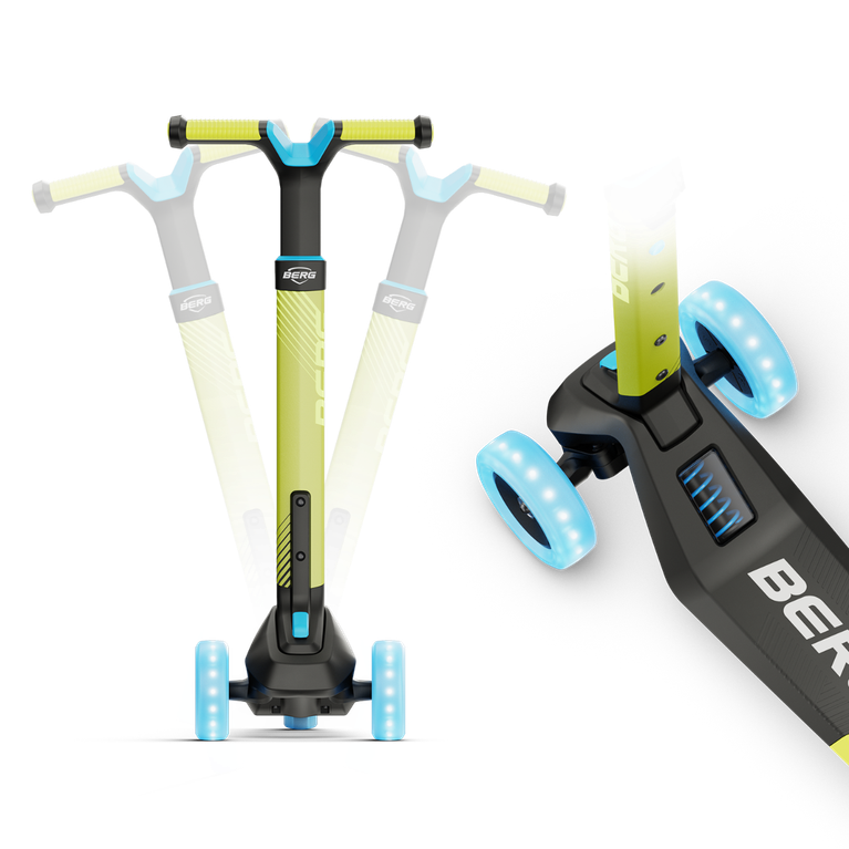 BERG Nexo Foldable Lights Magnet-deck Lime