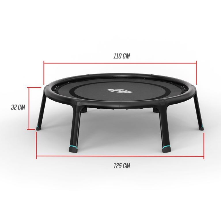 BERG Fitness Trampoline 110 Black + Handlebar