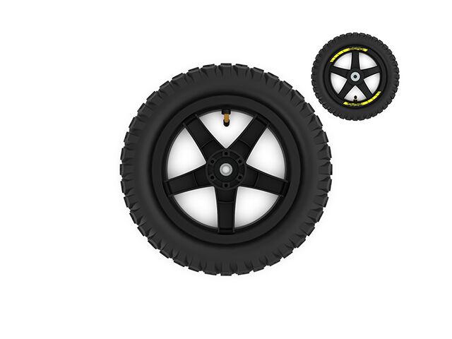 Roue noir 12.5x2.25-8 tout terrain, traction (Cross)