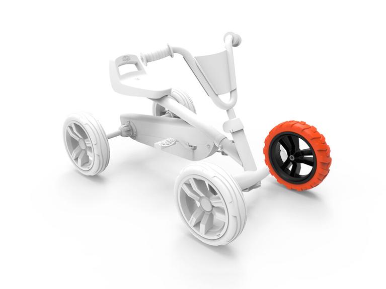 Rad 9x2 Cross - Schwarz/Orange Vorne Links