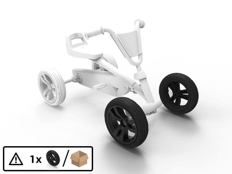 Wiel 9x2 -Zwart/Zwart Voorkant