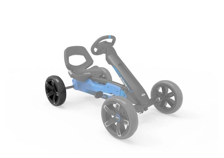 Rad schwarz-schwarz 10x2,5 hinter + sticker Roadster