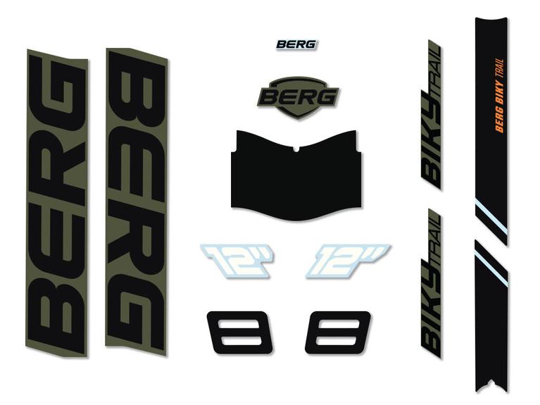 Biky - Aufkleber Set Trail Grün Handbrake