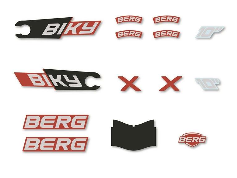 Biky - Stickers set Mini Red