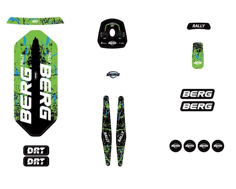 Rally - Sticker Set DRT Green