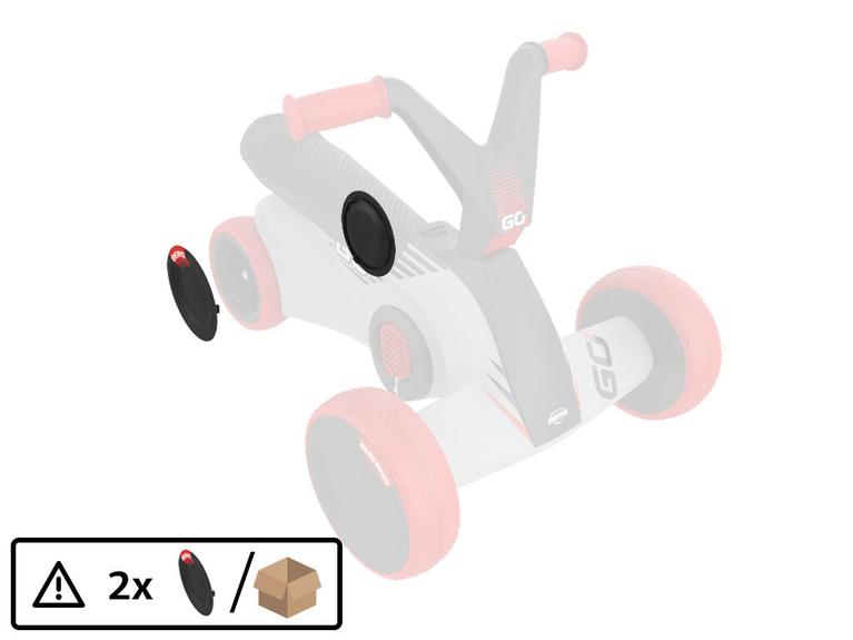 BERG GO² SparX Red - Rear Wheel Cover (2x)