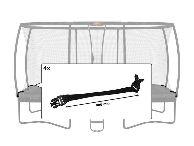 Filet de sécurité DLX XL - Boucle en plastique (900mm)(4x)