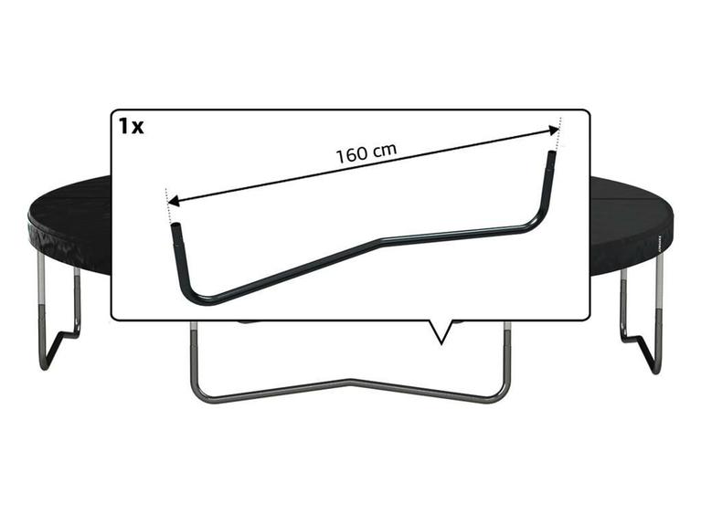 Favorit - W-Fuß 380 (160 cm) Schwarz