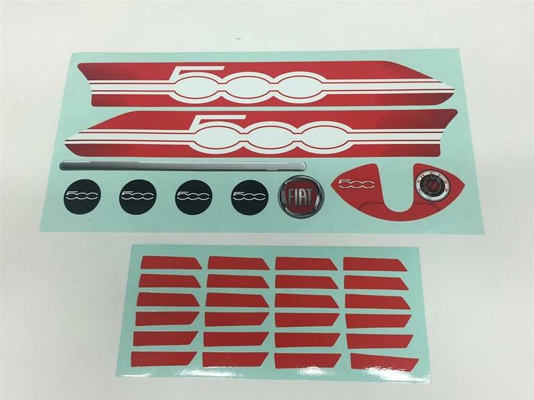 Buzzy - Set d'étiquettes Fiat 500