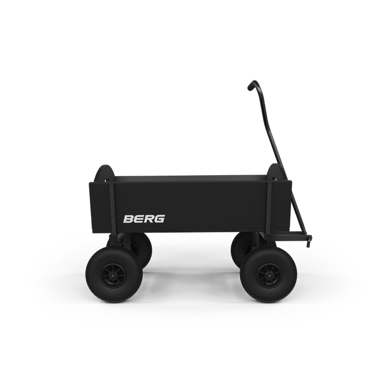 BERG Bolderwagen Hout L Zwart