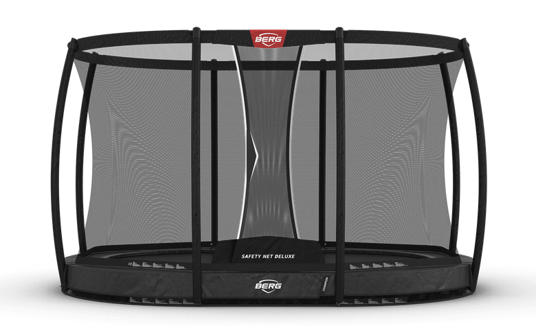 BERG Grand Champion InGround 350 Grey + Safety Net Deluxe