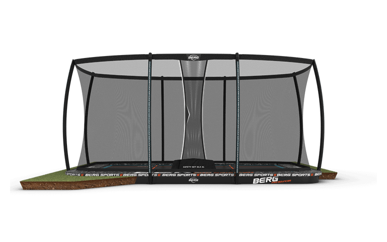 BERG SPORTS Ultim Pro Bouncer FlatGround 500 + Safety Net XL