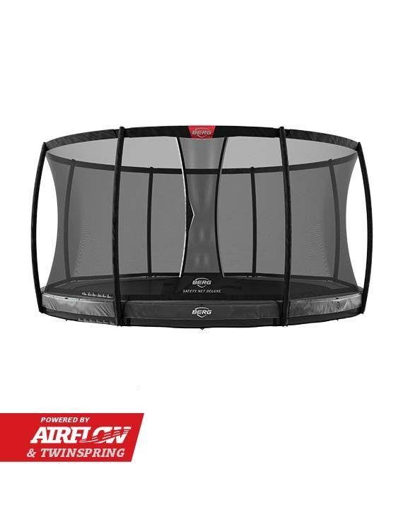 BERG Elite InGround 330 Grey + Safety Net Deluxe