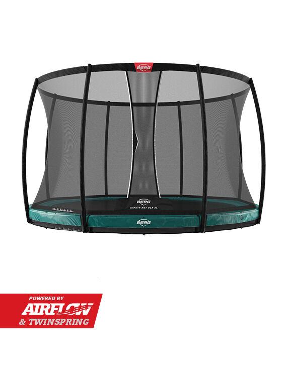 BERG Elite InGround 430 Vert + Filet de sécurité DLX XL