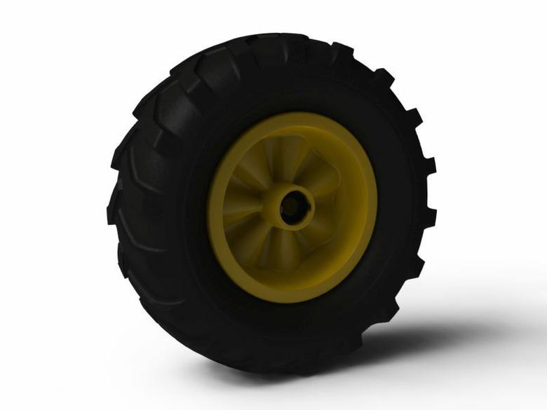 Wheel yellow 460/165-8 Farm left