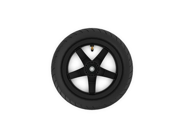 Wheel black 12.5x2.25-8 slick, traction