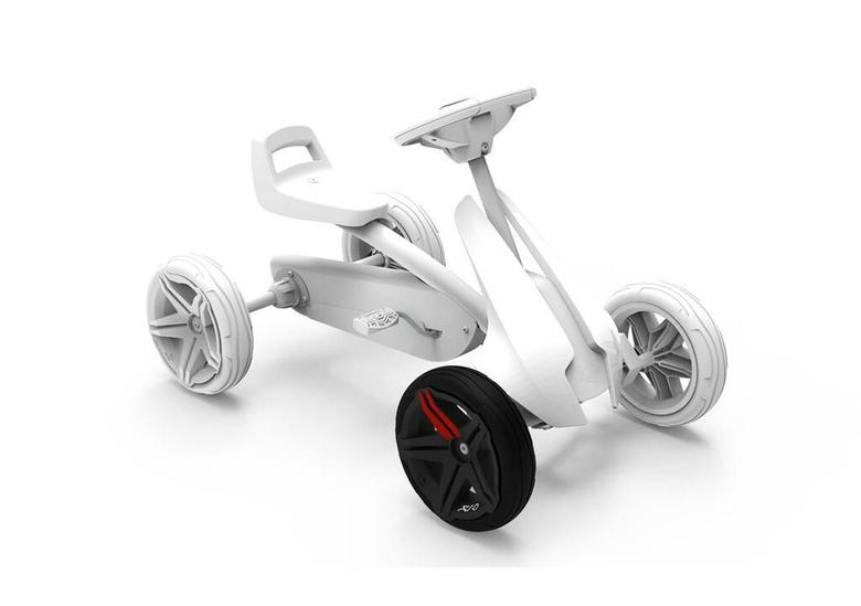 Wheel 5-spoke black-black 9x2, front