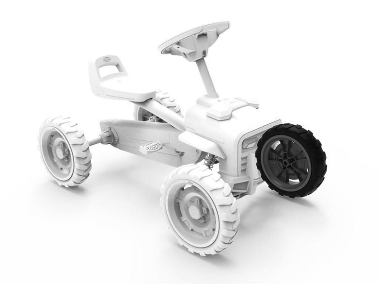 Wheel 9x2 Cross - Grey/Black Front Left