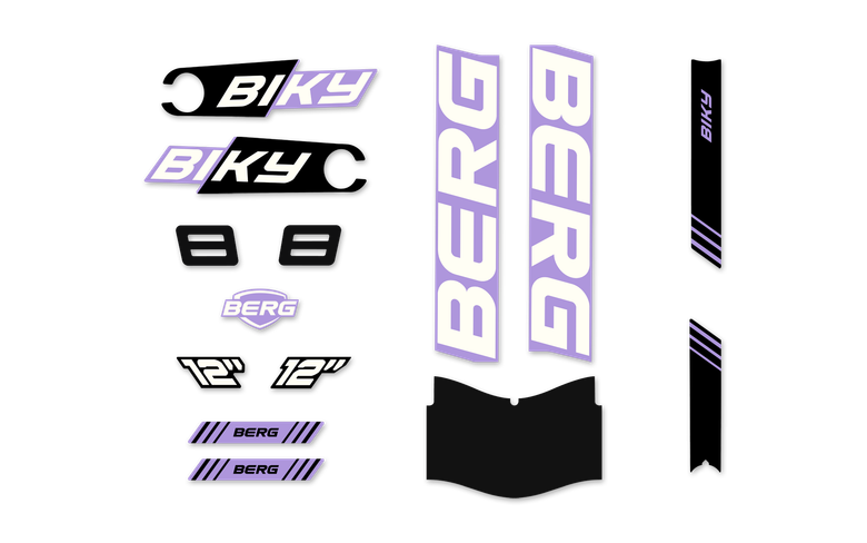 Biky - Aufkleber Set Cross Purple