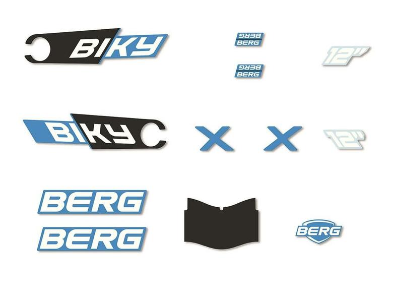 Biky - Sticker set City Blue Handbrake