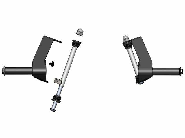 XL Frame - Stub axle set Compact