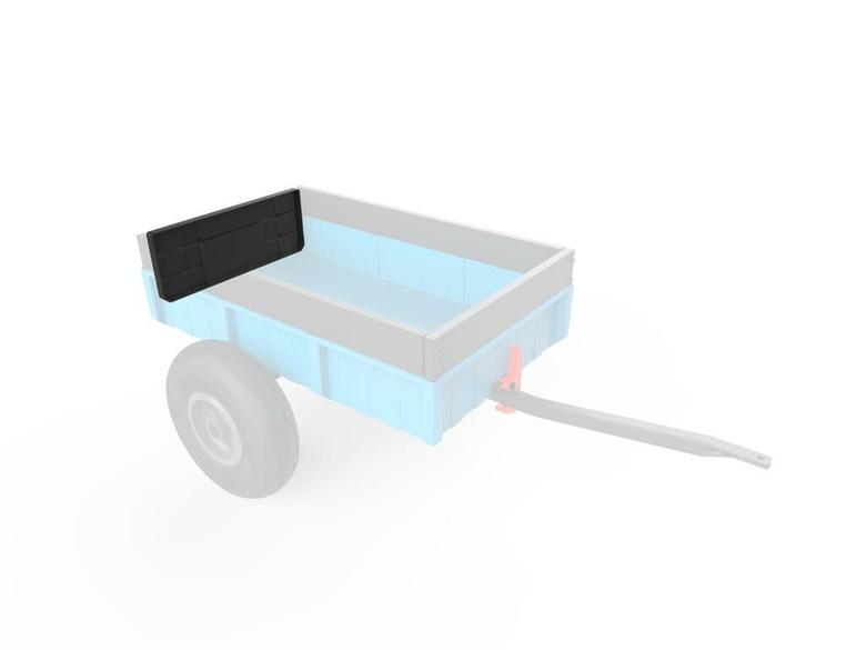 Large Trailer - Rear hatch black, high