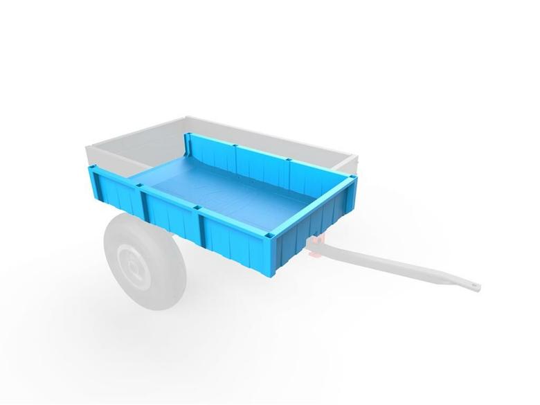 Large Trailer - Container, blue