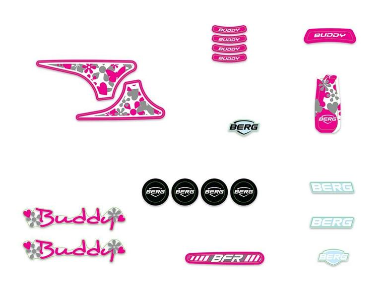 Buddy 2.0 - Aufkleber-Set White