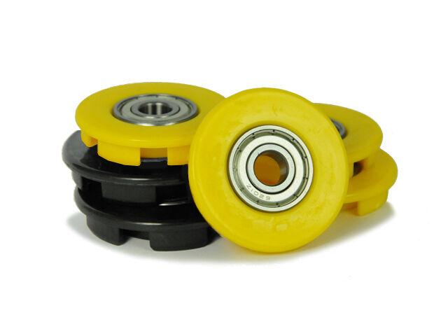 Buddy - Wheel cover 12mm yellow (4x) + black (2x)