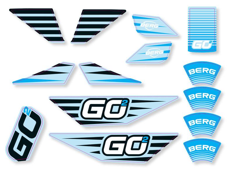 BERG GO² SparX Yellow - Sticker set