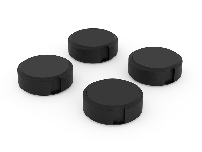 XL Frame - Set Wheel Caps Black (4x)