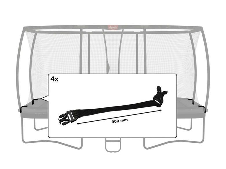 Filet de sécurité DLX XL - Boucle en plastique (900mm)(4x)