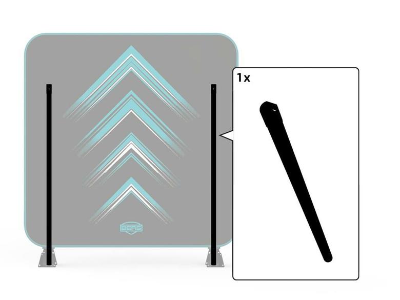 AeroWall - Tube droit cadre 2x2