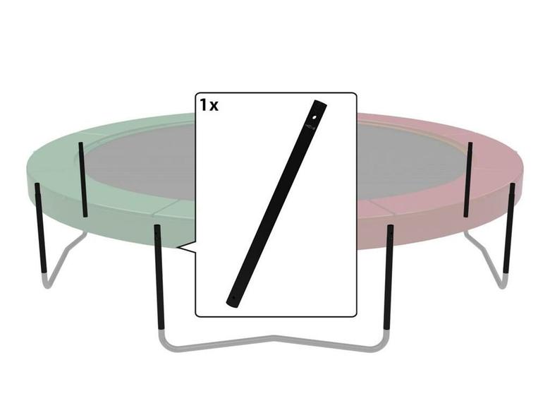 Elite+ - Middle post 380 (12,5ft) + 430 (14ft) black